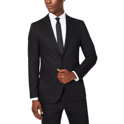 Burton Herringbone Suit Blazer - Black