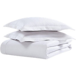 Pure Parima Super Soft Diamond Bedspread White (274.3x243.8cm)