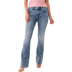 True Religion Becca Distressed Mid Rise Bootcut Jean - Blue