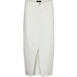 Vero Moda Veri Long Skirt - White/Cloud Dancer