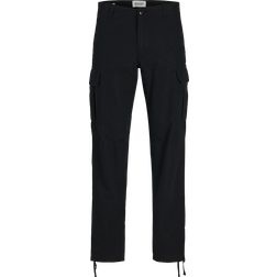 Jack & Jones Relaxed Fit Cargo Trousers - Black