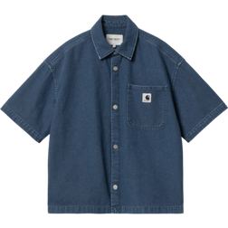 Carhartt WIP W's S/S Lovilia Shirt - Blue Heavy Stone Wash