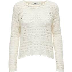 JdY Sun Lay Knitted Top - Eggnog