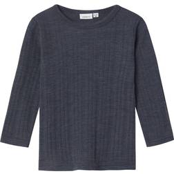 Name It Wang Merino Wool Long Sleeved Top - Ombre Blue (13229017)