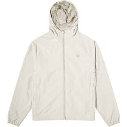 Fred Perry Hooded Shell Jacket - Light Oyster