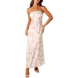 Petal & Pup Gemma Strapless Maxi Dress - Pink Floral