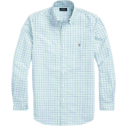 Polo Ralph Lauren Classic Fit Tattersall Performance Shirt - White/ Emerald Multi