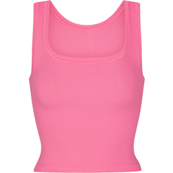 SKIMS Cotton Rib Tank - Sugar Pink