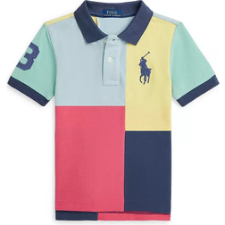 Polo Ralph Lauren Big Pony Cotton Mesh Polo Shirt - Pale Red/Multi