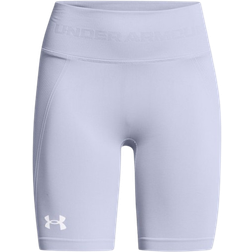 Under Armour Women's Train Seamless Shorts - Celeste/White