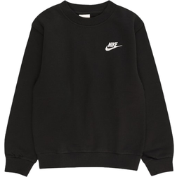 Nike Kid's Sportswear Club Fleece Sweatshirt - Black/White