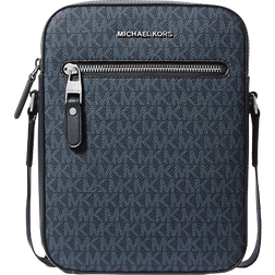 Michael Kors Varick Logo Flight Bag - Admiral/Pale Blue