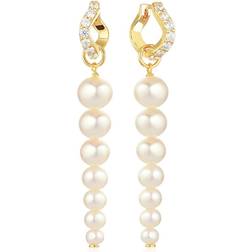 Sif Jakobs Ponza Sette Earrings - Gold/Pearl/Transparent