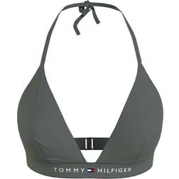 Tommy Hilfiger Original Foam Triangle Halterneck Bikini Top - Stonewash Green