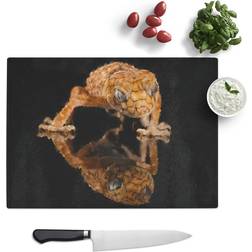 East Urban Home Rough Knob Gecko Lizard Painting Chopping Board 39cm