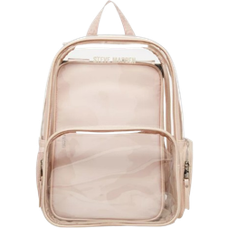 Steve Madden Clear Backpack with Laptop Pouch - Nude