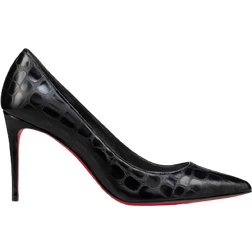 Christian Louboutin Kate Croc-Embossed 85 - Black