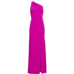 Gina Bacconi Bryony One Shoulder Maxi Dress - Fuchsia