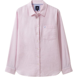 Crew Clothing Linen Blend Shirt - Chambray Pink