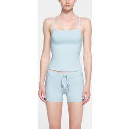 SKIMS Short Blue Cotton Jersey Opal