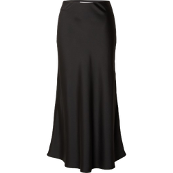 Selected Satin Maxi Skirt - Black