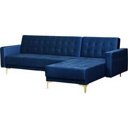 Beliani Toomey Navy Blue Sofa 267cm 4 Seater