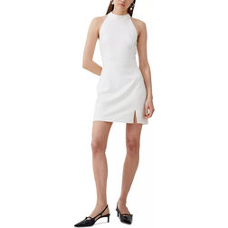 French Connection Whisper Racer Neck Dress - Summer White