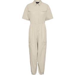 Pieces Fibbe Jumpsuit - White Asparagus