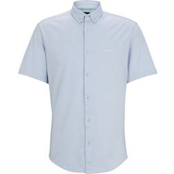 Hugo Boss Men's Motion Short Sleeve Shirt - Purple