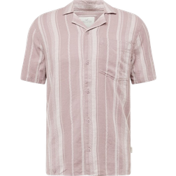 Hollister Boxy Short Sleeve Striped Shirt - Beige