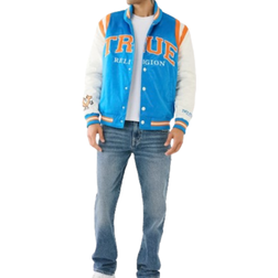 True Religion Varsity Bomber Jacket - Imperial Blue