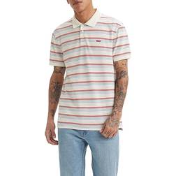 Levi's Housemark Polo Shirt - Kai Stripe Egret/White