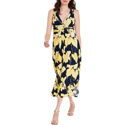 Tommy Hilfiger Petite Floral Print Maxi Dress - Sky Captain/Snapdragon