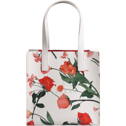 Ted Baker Women's Fleucon Floral Print Small Icon Tote Bags - White