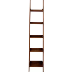 Habitat Jessie Tall Narrow Ladder Walnut Book Shelf 181cm