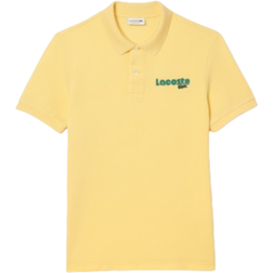 Lacoste Men's Washed Effect Pique Polo - Yellow