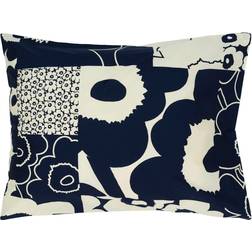 Marimekko Unikko Kollaasi Pillow Case Blue, Beige (60x50cm)