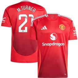 Adidas Manchester United WSL Home Shirt 2024-25 with M.Turner 21 Printing