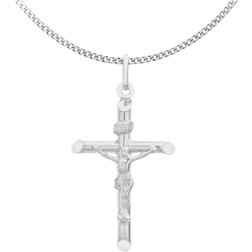 T.H.Baker Crucifix Pendant Necklace - Silver