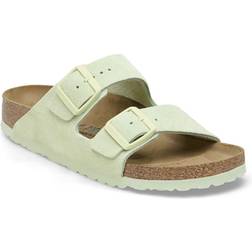 Birkenstock Arizona Suede Leather - Faded Lime