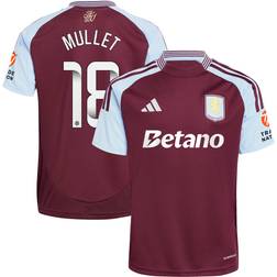 Adidas Aston Villa WSL Home Shirt 2024-25 With Mullett 18 Printing