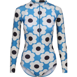 Regatta Orla Kiely Long Sleeve Swimsuit - Blue Sixties Daisy