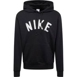 Nike Swoosh Men's Dri-FIT French Terry Pullover Fitness Hoodie - Black/White