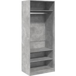 vidaXL 3307696 Concrete Grey Wardrobe 80x200cm