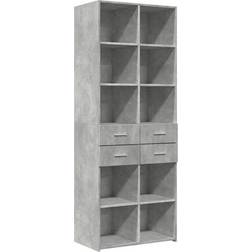 vidaXL 3281465 Concrete Grey Storage Cabinet 70x185cm