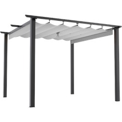 Rattantree Retractable Pergola with Canopy 3x3 m