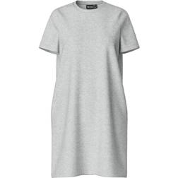 Pieces Chilli Mini Dress - Light Grey Melange