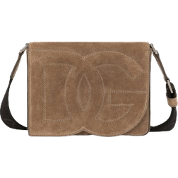 Dolce & Gabbana Medium Logo Crossbody Bag - Brown