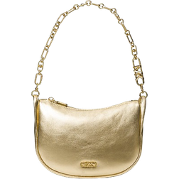 Michael Kors Kendall Small Metallic Leather Shoulder Bag - Pale Gold