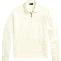 Ralph Lauren Loopback Fleece Quarter Zip Sweatshirt - Clubhouse Cream